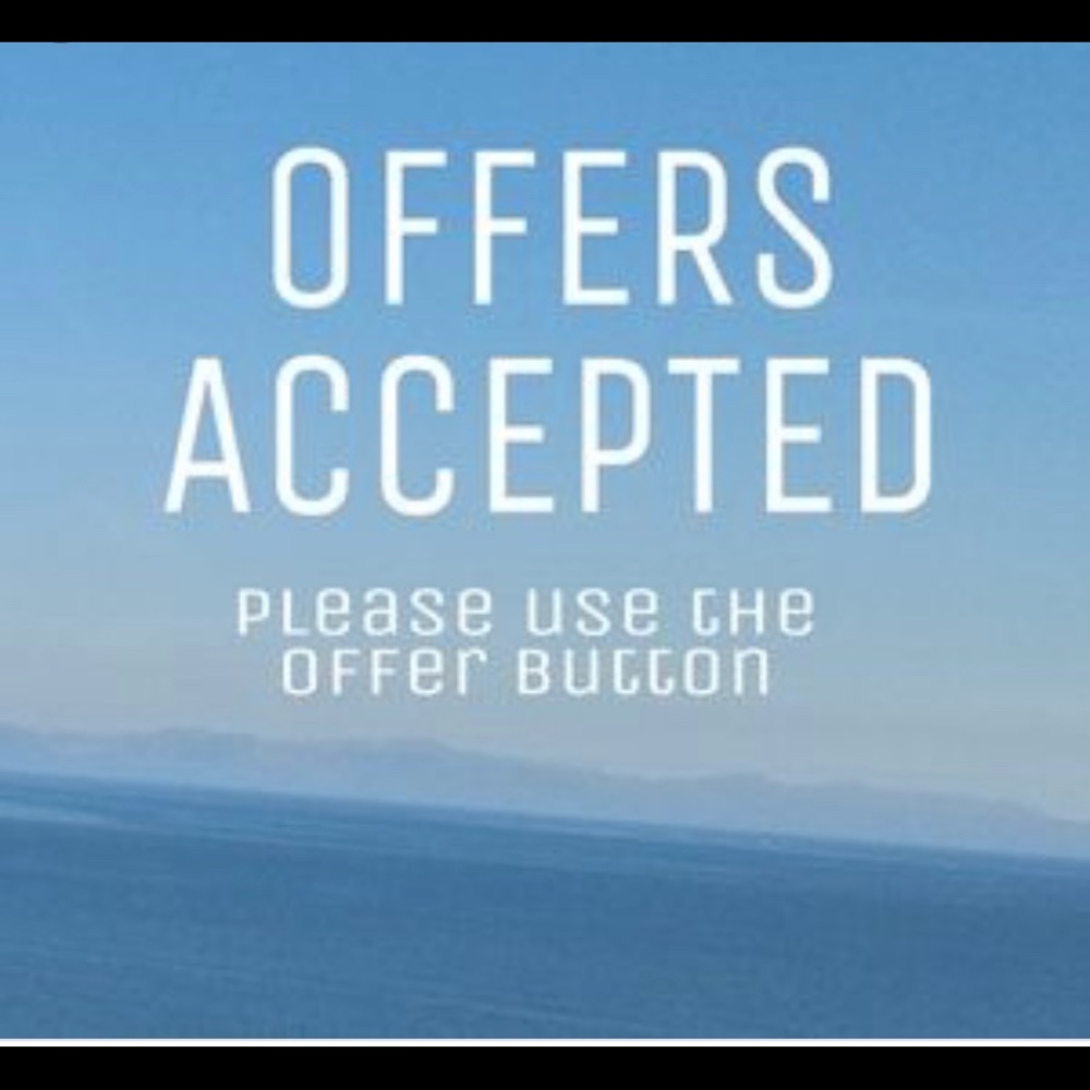 Reasonable offers welcomed
